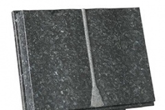 A classic cord and tassel book on a simple rectangular base - shown in blue pearl granite.book 18" (h) x 24" (w) x 3" (d)rest 14" (h) x 12" (w) x 6" (d)Base 3" (h) x 27" (w) x 15" (d)Product code -  16098