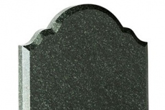 A matching shape to this headstone and base - shown in jade green granite.Headstone 27" (h) x 21" (w) x 3" (d)Base 3" (h) x 24" (w) x 12" (d)Product code - 16045