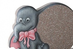 A cartoon elephant design is the focus of this memorial - shown in xiamen pink granite.headstone 16" (h) x 22" (w) x 3" (d)Base 3" (h) x 24" (w) x 12" (d)Product code -  16177