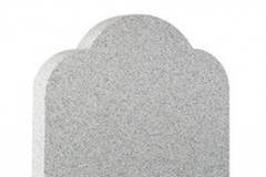 A separate vase in front of the base provides an optional place for flowers - shown in surf grey granite.headstone 27" (h) x 21" (w) x 3" (d)Base 4" (h) x 24" (w) x 7" (d)Product code -  16116