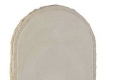 This attractive yellow sandstone has a natural pitched edge and margin - shown in yellow sandstone.headstone 27" (h) x 21" (w) x 3" (d)Base 3" (h) x 24" (w) x 12" (d)Product code -  16123