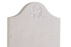 This deep ogee headstone features a carved dove, which is created using modern cnc techniques - shown in brenna stone.headstone 27" (h) x 21" (w) x 3" (d)Base 3" (h) x 24" (w) x 12" (d)Product code -  16127