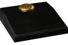 A classic desk tablet with moulded edges - shown in dense black granite.

desk 4-2" (h) x 18" (w) x 18" (d)

Product code -  16192