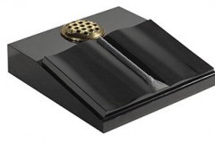 A shaped book design with cord, tassel and vase - shown in black granite.

desk 5-3" (h) x 18" (w) x 18" (d)

Product code -  16191