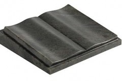 A hand shaped and polished book design - shown in black granite.

desk 4-2" (h) x 18" (w) x 15" (d)

Product code -  16190