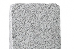 The tapered headstone and pitched edges create a memorial reminiscent of a traditional boulder - shown in celtic grey granite.Headstone 27" (h) x 21" (w) x 5"-3" (d)Base 4" (h) x 24" (w) x 12" (d)Product code - 16062